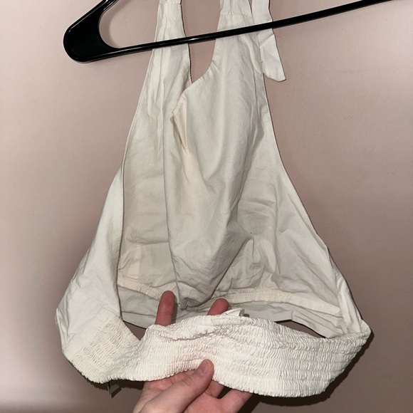 White Halter Top - Picture 2 of 3